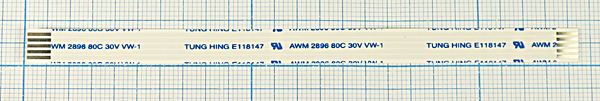 шлейф FFC шаг 1,25\ 5C\120x 7,5\прямой\