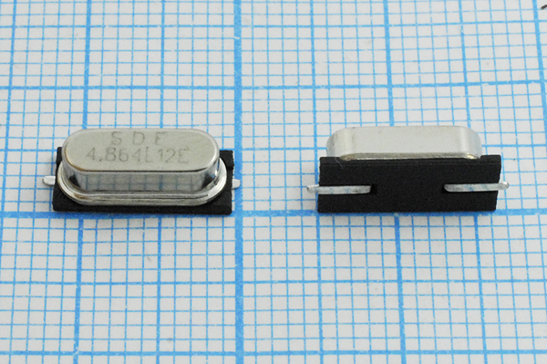 4864 \SMD49S4\12\ 10\ 30/-40~85C\HC49S-SMD\1Г