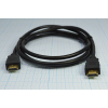 шнур шт HDMI-шт HDMI\1,5м\Au/пл\чер\\UNi HDMI