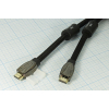 шнур шт HDMI-шт HDMI\15м\Au/пл\чер\\DOXX R96-150