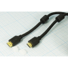 шнур шт HDMI-шт HDMI\10м\Au/пл\чер\фильтр\17-6208-