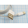 шнур шт USB A-шт iPhone6/6S\1м\\сер/пл\сер\круглый