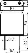 Резонатор кварцевый в корпусе ПА